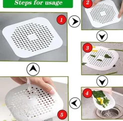 Durkslag & Silar-Avloppssil - 2-pack - Silikon - För Diskho & Duscha