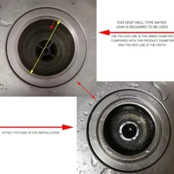 Durkslag & Silar-Avloppssil diskbänkssil med plugg med handtag rostfritt stål Silver 1-pack