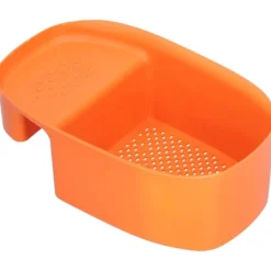 Diskhokorgar-Avloppsställ för diskho Multifunktionell frukt- och grönsaksavrinning Restfilter för kök Orange