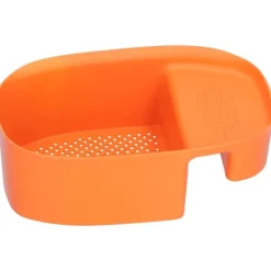 Diskhokorgar-Avloppsställ för diskho Multifunktionell frukt- och grönsaksavrinning Restfilter för kök Orange