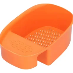 Diskhokorgar-Avloppsställ för diskho Multifunktionell frukt- och grönsaksavrinning Restfilter för kök Orange