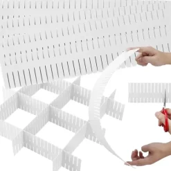 Kläd- & Garderobsförvaring-Avskiljare till Låda / Garderob / Byrå - Justerbar & Klippbar