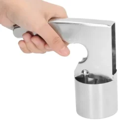 Avtryckarstyrd glassskopa i rostfritt stål - Vintage Kitchen Essential