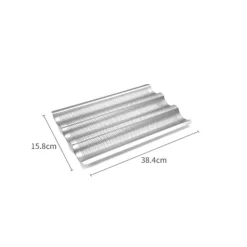 Bakning-Bakplåt för Baguette, i Rostfritt Stål