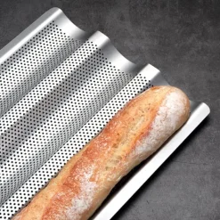 Bakning-Bakplåt för Baguette, i Rostfritt Stål