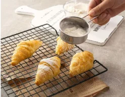 Baksikt i rostfritt stål - finmaskig sil för mjöl, kaffe och mer