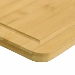 Bambu skärbräda 40x60 cm med saftskåra - Köksredskap | Färg: Natur | Storlek: 40x60x1,5 cm