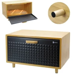 Brödlådor & Brödpåsar-BAMBUBRÖDSLÅDA FÖR BRÖD 4250