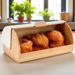 Bambus brödkorg E-6078 - Modern design i beige