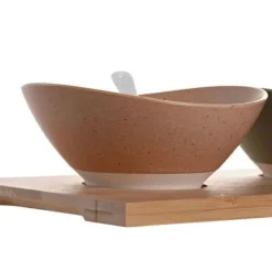 Tillbehör För Matservering-Bambusutensilset - DKD Home Decor - 29 x 15,5 x 1,5 cm - Flerfärgad - För vuxna