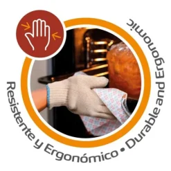 Barbecue glove Aktive 24 antal Beige