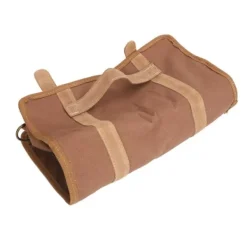 Verktygsset För Drinkar-Bartender Tool Bag Bar Kit Väska Vattentät Canvas Flera fack Bärbar Bartender Roll Up Bag med axelrem Kaffe