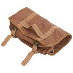 Verktygsset För Drinkar-Bartender Tool Bag Bar Kit Väska Vattentät Canvas Flera fack Bärbar Bartender Roll Up Bag med axelrem Kaffe