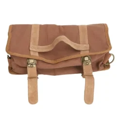 Verktygsset För Drinkar-Bartender Tool Bag Bar Kit Väska Vattentät Canvas Flera fack Bärbar Bartender Roll Up Bag med axelrem Kaffe