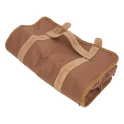 Verktygsset För Drinkar-Bartender Tool Bag Bar Kit Väska Vattentät Canvas Flera fack Bärbar Bartender Roll Up Bag med axelrem Kaffe