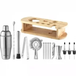 Bartenderset 16 delar Shaker KLAUSBERG KB-7582 silver