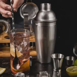 Bartenderset för cocktails, 13 delar, silvershaker, KLAUSBERG KB-7654