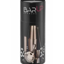 Bartenderset i ett rör, shaker, jigger, sil, muddler, sked - koppar