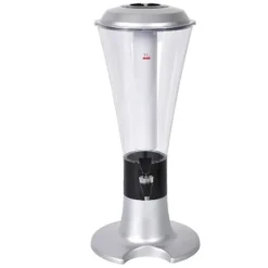 Dryckesautomater-Beer Tower Dispenser med självlysande kran för Home Bar KTV - 3L Silver