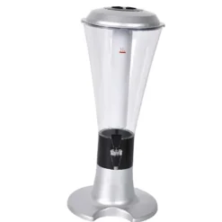 Dryckesautomater-Beer Tower Dispenser med självlysande kran för Home Bar KTV - 3L Silver