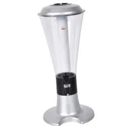 Dryckesautomater-Beer Tower Dispenser med självlysande kran för Home Bar KTV - 3L Silver