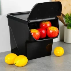 Behållare För Matförvaring-Behållare för grönsaker, frukt, lök, potatis, vitlök, köksförvaring