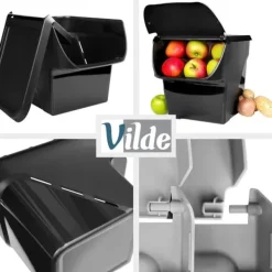 Behållare För Matförvaring-Behållare för grönsaker, frukt, lök, potatis, vitlök, köksförvaring