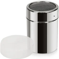 Behållare med sil Sil för pulveriserat sockerströssel pulveriserat socker kanel kakao