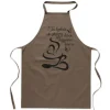 Beige FÖRKLÄDE MED TRYCK kök BEAUTIFUL DAY FIRST COFFEE herr dam