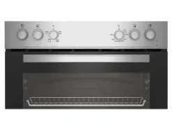 Beko BBUC12020X - Ugn med spisplatta - inbyggd - med självrengöring - rostfritt stål