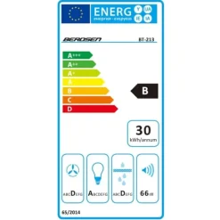 Berdsen BT-213 INOX 60 cm spiskåpa med skorsten