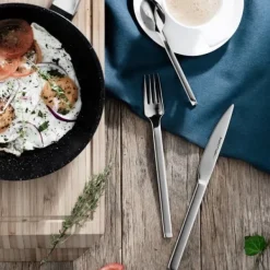 Matbestick-BergHOFF 30-delt Bestikst - Essence Designer Rustfrit Stl Bestik med Elegant Rektangulrt Design