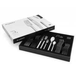 Matbestick-BergHOFF 30-delt Bestikst - Essence Designer Rustfrit Stl Bestik med Elegant Rektangulrt Design