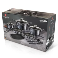 Köksutrustningsset-BERLINGERHAUS BH-6911 CARBON PRO GRYTA SET