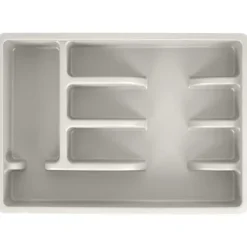 Besticklåda, askgrå, 36x25,5 cm