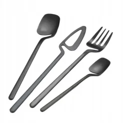 BESTICKSET Rostfritt Stål Modern 32 delar MATTSVART Set