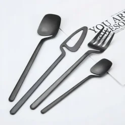 BESTICKSET Rostfritt Stål Modern 32 delar MATTSVART Set