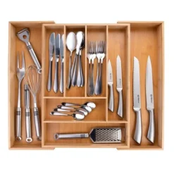 Bestickställ - Alpina - Bambu - Utsträckbar 34-56,5 cm - 6 fack - Ekologisk