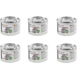 Fondueset-BIO etanolpasta för värmare i burk, set 6x200g - Hendi 194357