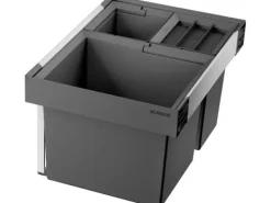 Källsorteringskärl-Blanco avfallsbehållare för skåp grå (526640)