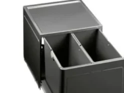 Källsorteringskärl-BLANCO SELECT BOTTON Pro 45/2 Automatic, Svart, 408 mm, 750 mm, 350 mm