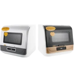 Diskmaskiner-Bänkdiskmaskin DWS-T05, portabel mini, vit, 220V 800W, med vattenslang