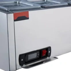 Bänkskiva Kylsallad Pizza Prep Station 145 W Rostfritt Stål, CE-Godkänd, Effektiv Kylning