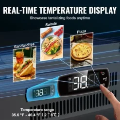 Bänkskiva Kylsallad Pizza Prep Station 145 W Rostfritt Stål, CE-Godkänd, Effektiv Kylning