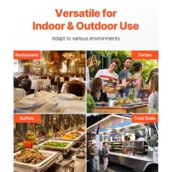 Tillbehör För Matservering-Bänkskiva Matserveringsbehållare 4-pannor, Krydddispenser, Högkvalitativa Serveringsfack