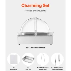 Tillbehör För Matservering-Bänkskiva Matserveringsbehållare för Kryddor, med Lock, Slitstark, Lätt att Rengöra, Köksförvaring