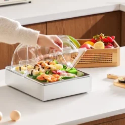 Tillbehör För Matservering-Bänkskiva Matserveringsbehållare för Kryddor, med Lock, Slitstark, Lätt att Rengöra, Köksförvaring