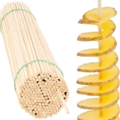 Bokträpinnar för vridna potatisfrites 45cm/4mm 100 st