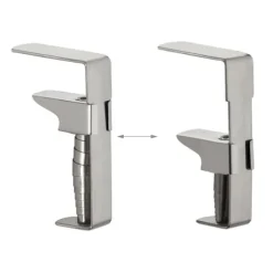 Bordduksklämmor Set, Rostfritt Stål, 7.5x5x1.5 cm, Silver