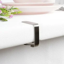 Bordsduksklämmor i stål, 4 st.